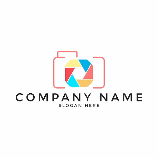 Shutter Photography Logo Design Template Vector Icon