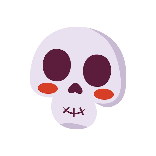 Shy Skull Illustration