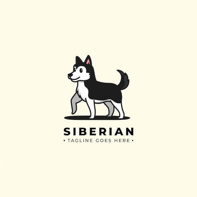 Siberian husky logo