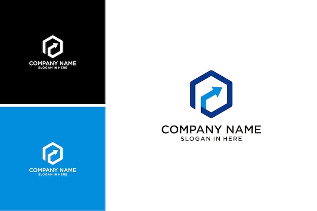 sign future right up growth logo design.marketing financial vector template