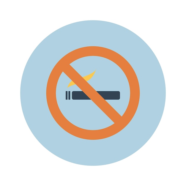 Sign icon smokes smoking no smoking sigreta Vector