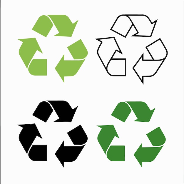 a sign that says recycle in green