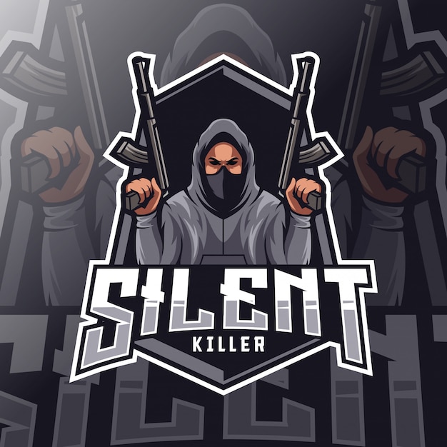 Silent killer mascot esport logo