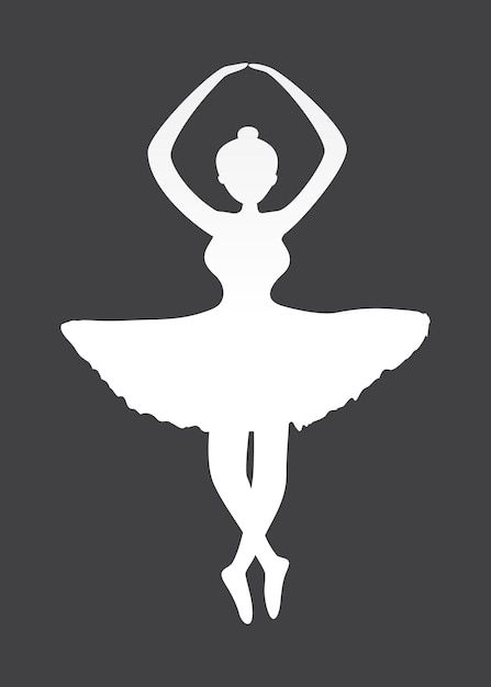 Silhouette of Ballerina Girl