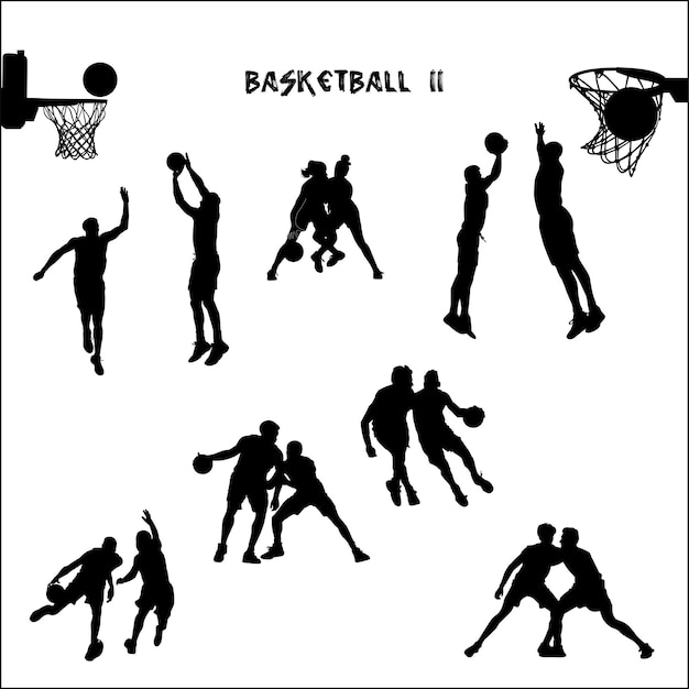 Silhouette of Basketball