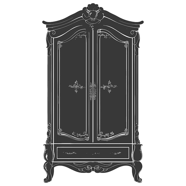 Silhouette Bedroom Cabinet black color only