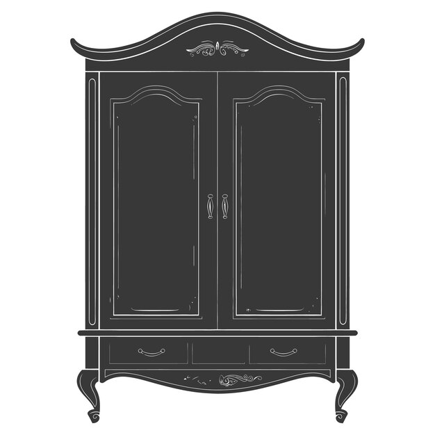 Silhouette Bedroom Cabinet black color only