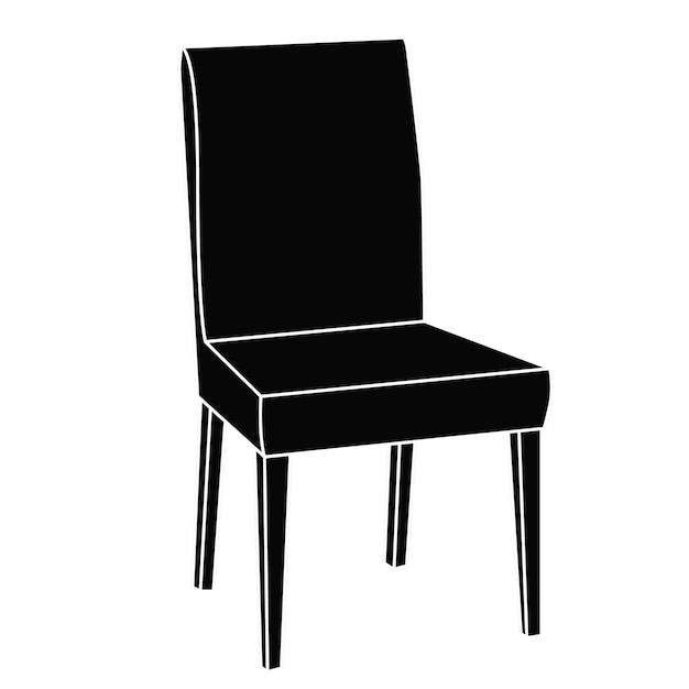 Silhouette of chair icon