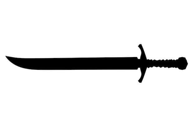 silhouette of a Close Combat Sword