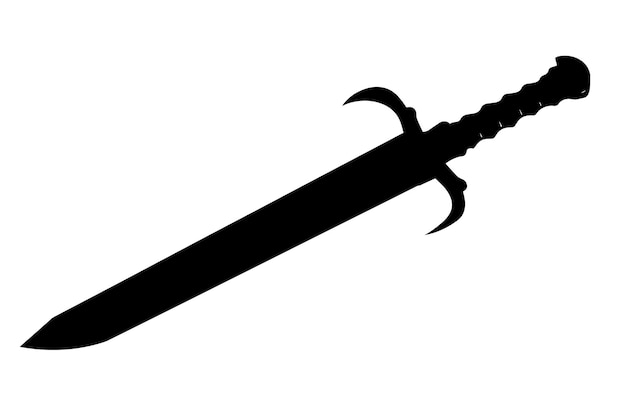 silhouette of a Close Combat Sword