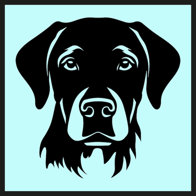 Silhouette Dog Head Vector Art Dog Face Logo