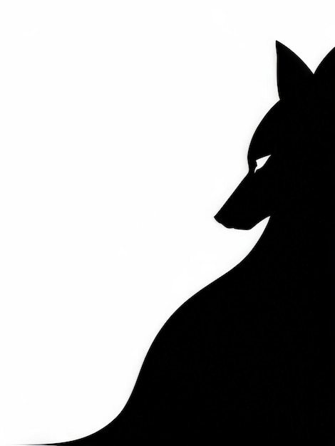 Vector silhouette of a dog silhouette dog