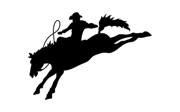 a silhouette of a horse and a man with a lasso on it