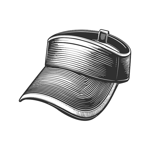 Silhouette Illustration Of A Golf Cap