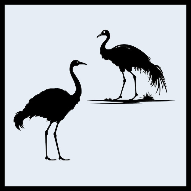 Silhouette Majestic Stork Clip art