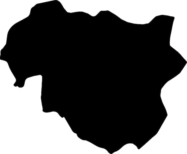 Silhouette map of Nayala Burkina Faso