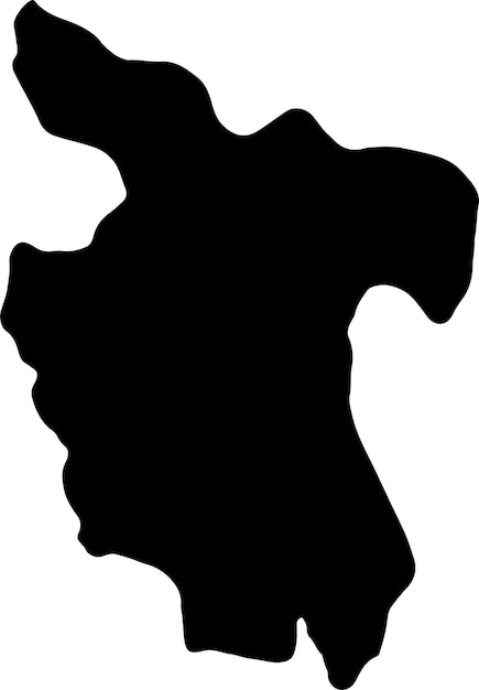 Silhouette map of San Martin Peru