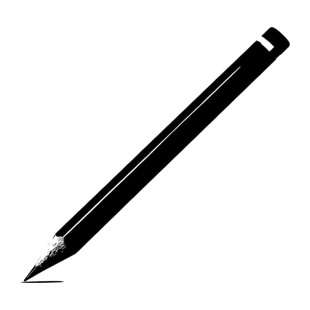 Silhouette pencil black color only