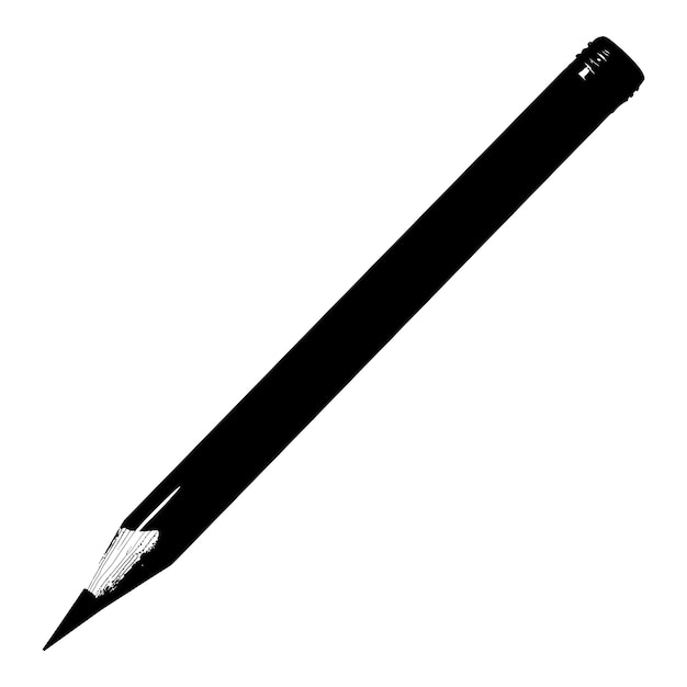 Silhouette pencil black color only