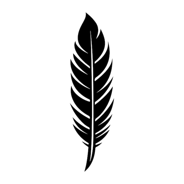 Silhouette of a Simple Feathered Arrow clipart