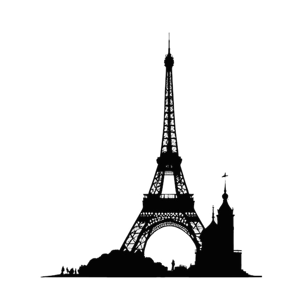 Silhouette of a symbol of France