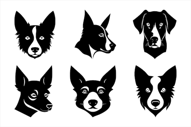 Silhouette Vector design of a Dog Icon