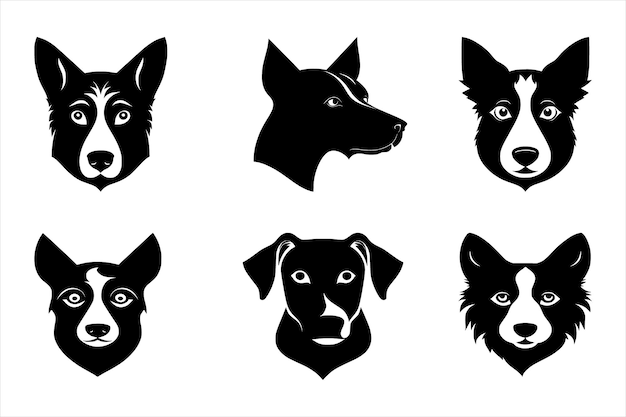 Silhouette Vector design of a Dog Icon