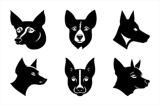 Silhouette Vector design of a Dog Icon