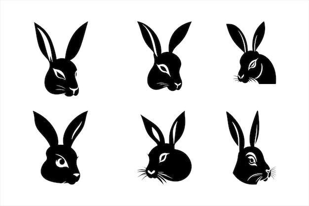 Silhouette Vector design of a Rabbit icon