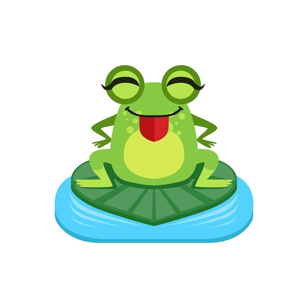 Silly Cartoon Frog Character