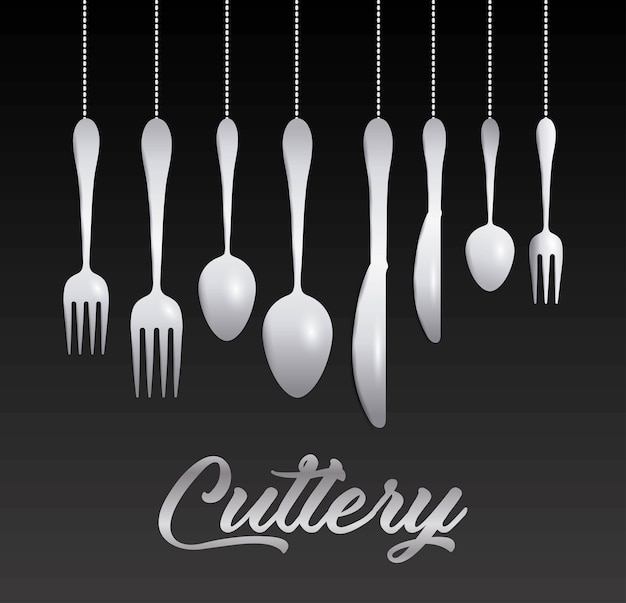 Silver cutlery collection