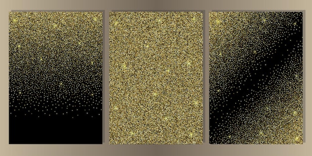 Silver glitter  cover set abstract template for brochures banners greeting cards