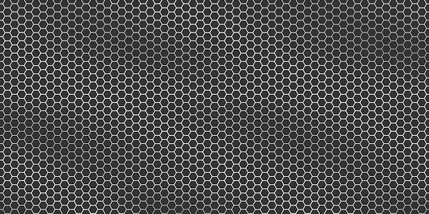 Silver metallic texture - Metal grid hexagon background.