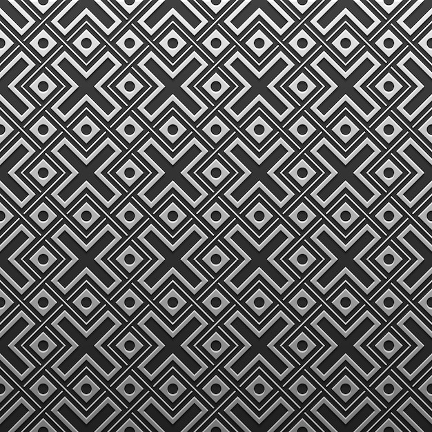 Silver/platinum metallic background with geometric pattern. Elegant luxury style.