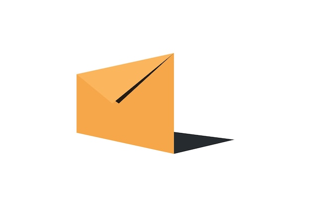 Simple 3d mail icon vector email icon vector