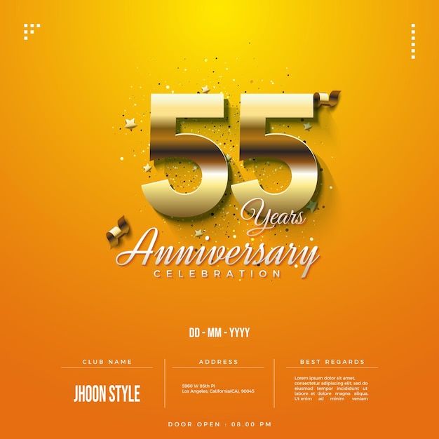 simple 55th anniversary celebration.