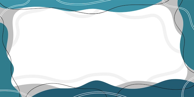 Simple Abstract Hand Drawn Banner Background Frame Vector