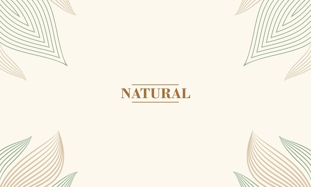 Simple abstract natural flat design background design