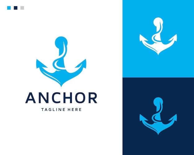 Simple anchor logo design inspiration