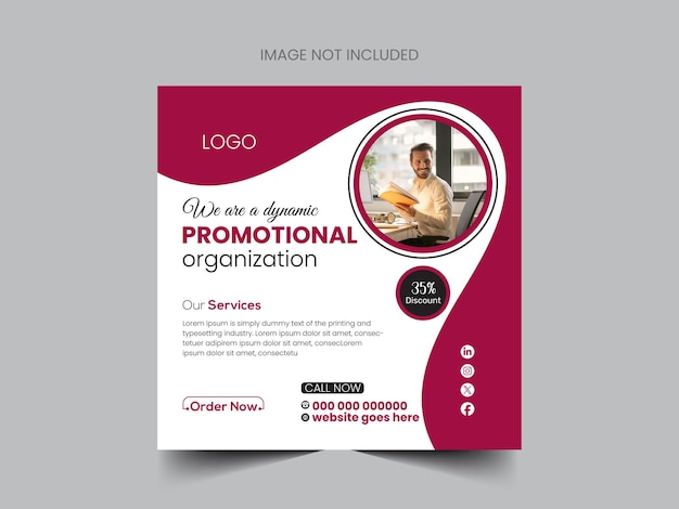 Simple Attractive Editable Corporate Business Social Media Post Design or Instagram Facebook post