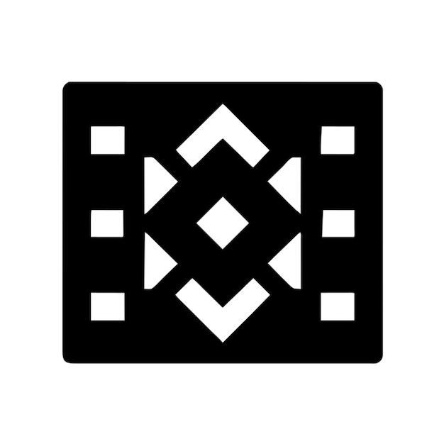 Vector simple aztec and maya ornamental symbols pictogram