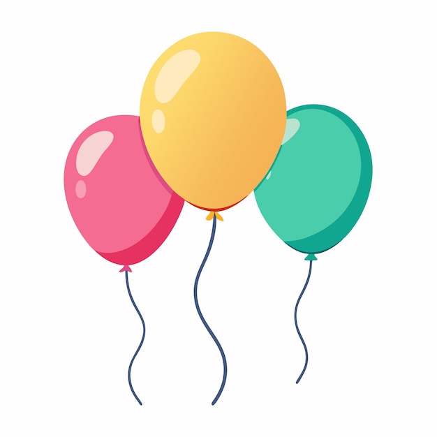 Vector simple balloon vector clipart