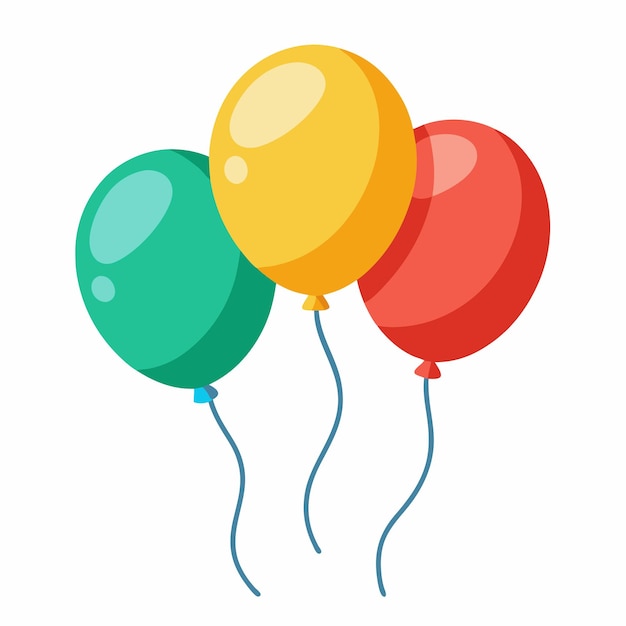 Vector simple balloon vector clipart