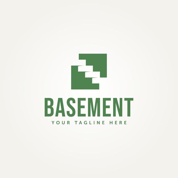 simple basement blank space logo template vector illustration design