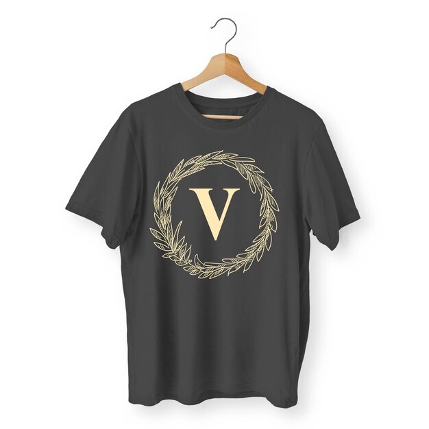 Vector simple black t shirt design