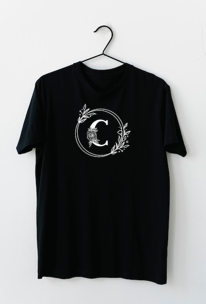 Simple black t shirt design