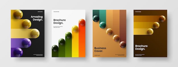 Simple book cover A4 design vector layout bundle