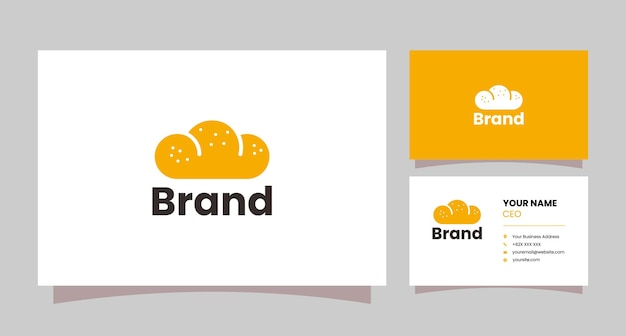 Simple Bread logo With Business Card