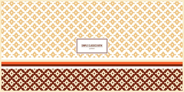 simple brown classic batik pattern