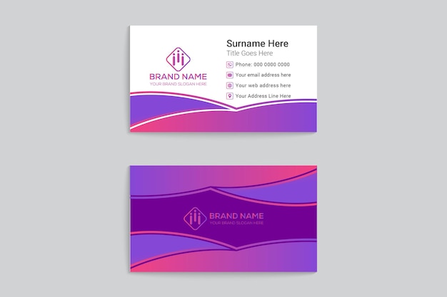 Simple business business card template design